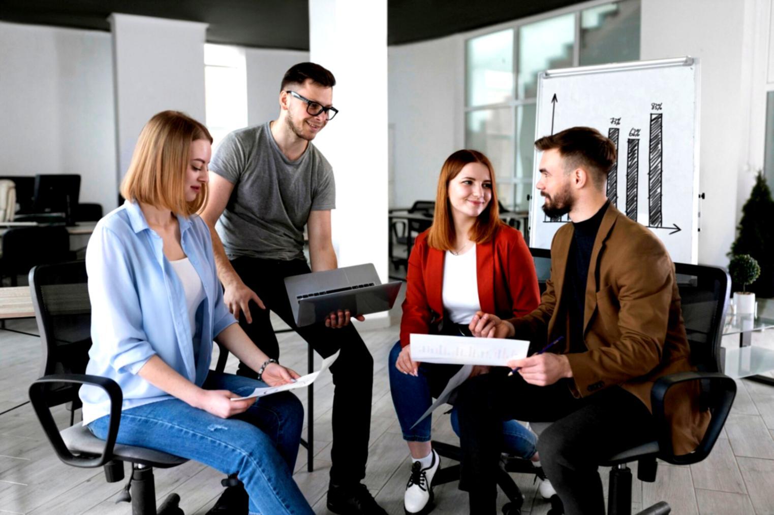 Entrepreneur reviewing financial documents and planning business budget